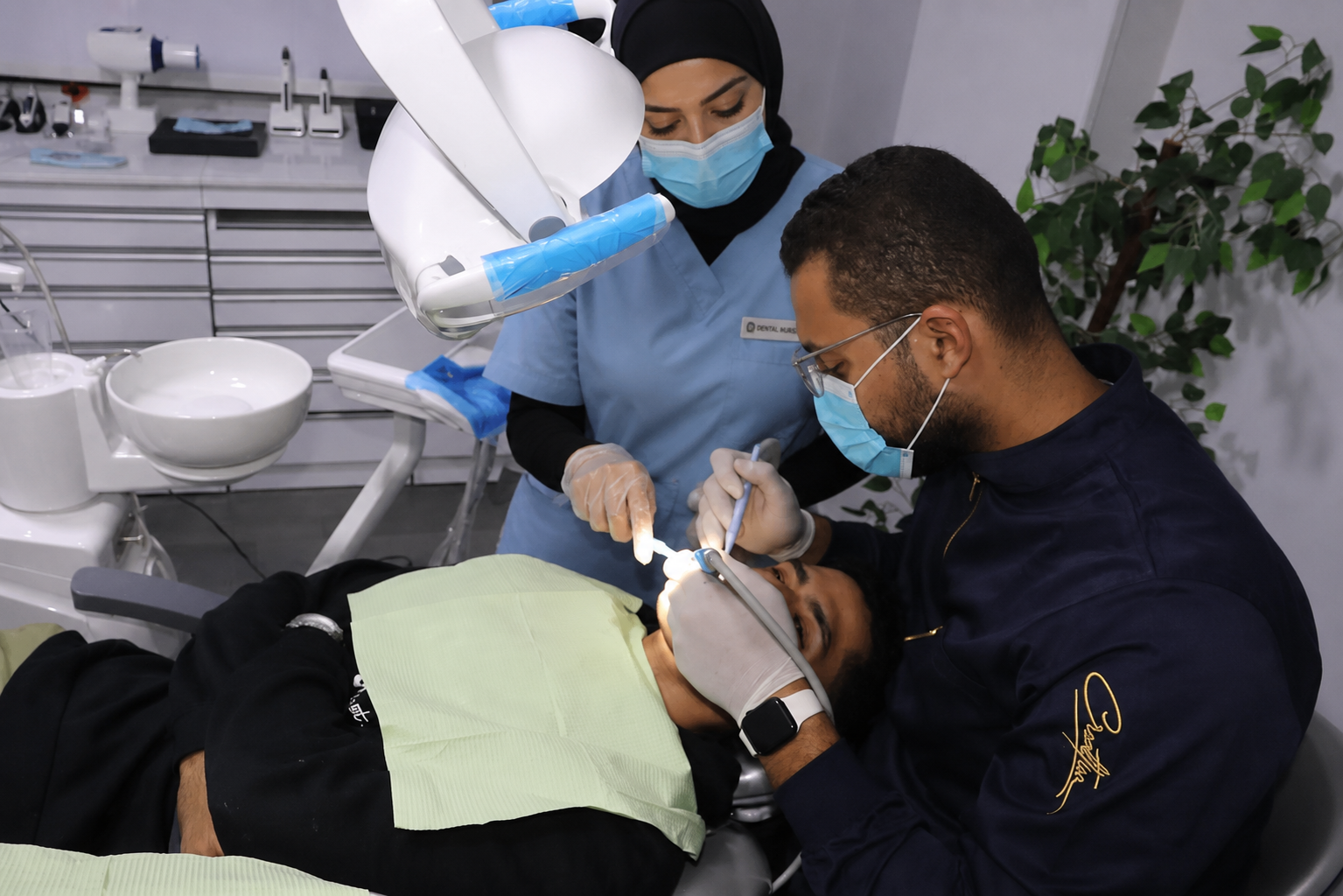 Dr. Zeyad Nabil and his team at Bright Bite Dental Clinic